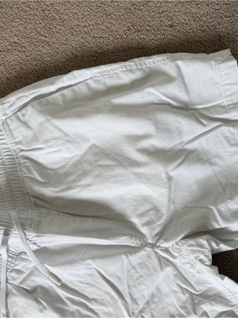 Calvin Klein white Chino Drawstring Shorts - Picture 2 of 6